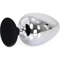 Kiotos - Buttplug RVS Met Siliconen Voetje BIG-S