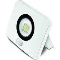 ABC-led 10W LED Schijnwerper Flat PIR Sensor - IP65 1000 Lumen - Koud Wit - Wit