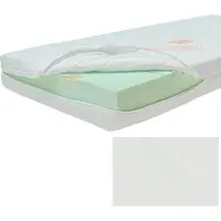 Slaaploods.nl Matrashoes Met Rits - Comfort - Anti Allergie - 70x220 cm - Hoogte 14 cm