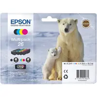 Epson 26 (C13T26164012) Inktcartridge 4-kleuren Multipack
