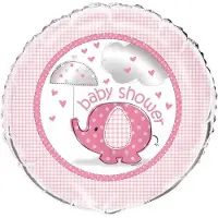 Unique Folieballon Umbrellaphants 45 Cm Roze
