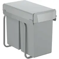GROHE Inbouw Prullenbak - 2 afvalbakken (2x15L) - 40855000