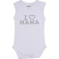 Fun2Wear Romper Love Mama white maat 68