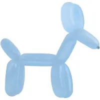 Amscan modelleerballonnen 114 cm latex lichtblauw 100 stuks