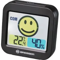 Bresser Thermometer Hygro MyTime Smile zwart - 7007450CM3