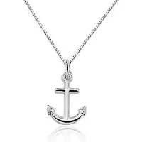 Montebello Ketting Anker - 925 Zilver - 12x20mm - 42cm