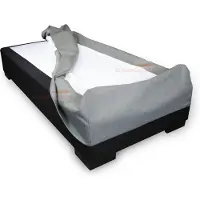 Slaaploods.nl Boxspring Hoes - 120 x 210 cm - Hoogte 30 cm - Grijs I91