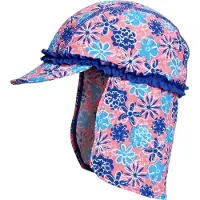 Playshoes zwempet UV-werend Bloemen meisjes 49 cm blauw/roze