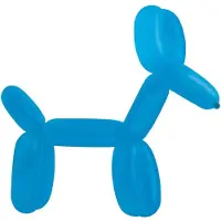 Amscan modelleerballonnen 114 cm latex blauw 100 stuks