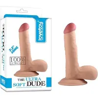 Lovetoy Zachte Dildo The Ultra Soft Dude Dildo 23 cm