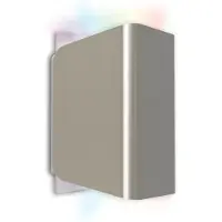 IDual Temis - LED buitenwandlamp in geb. nikkel