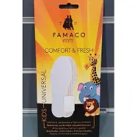 Famaco comfort and fresh maatje 21 - nieuwe verpakking - peuter inlegzooltje van badstof voor zweetvrije voetjes