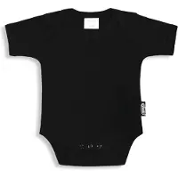 Funnies romper uni line zwart | romper 62-68 | baby | 100% zuivere katoen | rompertjes baby| rompers | romper korte mouw