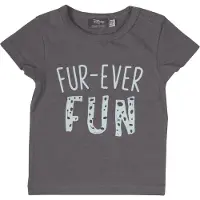 Zero2three newborn babyT-shirt met tekst grijs Grijs/blauw 68