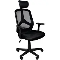 Malatec Ergonomische bureaustoel met hoofdsteun - Zwart