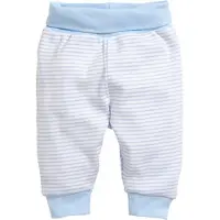 Schnizler babybroek Interlock wit/blauw