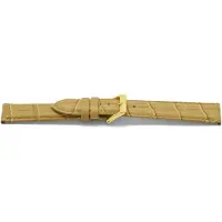 Claudio Calli Horlogeband F339G Croco Beige Goud 18x16 mm