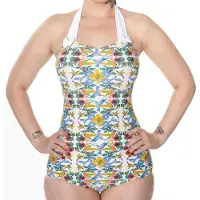 Banned - Shoreline Badpak - Bloemen - S - Multicolours