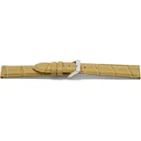 Wow Horlogeband Universeel D339 Leder Beige 14mm