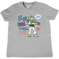 Disney Toy Story Kinder Tshirt -Kids tm 10 jaar- Buzz Lightyear - To Infinity And Beyond Grijs