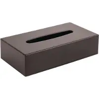 Bolero Zwarte rechthoekige tissue box