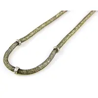 Sophie model Gratia ketting in zilver glitter zwart