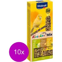 Vitakraft Kanarie Kracker 3 stuks - Vogelsnack - 10 x Sinaasappel&Sesam&Kiwi