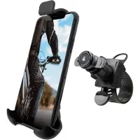 Lampa OptiLine Telefoonhouder Fiets - Telefoonhouder Motor - Universeel - 360 Graden Draaibaar - Duolock
