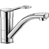 Delabie Mechanische wastafelmengkraan hoogte 100 mm