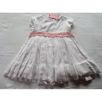 Noukie'S - Jurk - Feest kleedje - Wit stip rose met onderrok - 18 maand , 86