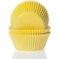 House of Marie Mini Cupcake Vormpjes Geel pk/60