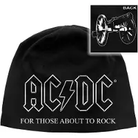 Rock Off AC/DC - For Those About To Rock Beanie Muts - Zwart