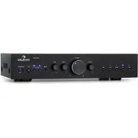 Auna AV2-CD608BT hifi-stereo-versterker 4x100W RMS BT dig-opt-in zwart