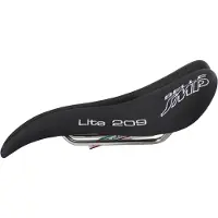 Selle Smp Lite 209 Zadel Zwart Roestvrijstalen Rails