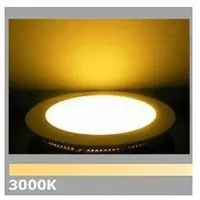 BES LED LED Paneel / Downlight Set BSE Slim Rond Inbouw 3W 3000K Warm Wit 90mm Dimbaar Spatwaterdicht