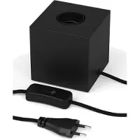 Calex Tafellamp Vierkant - Industrieel - E27 Fitting - Zwart - Excl. lichtbron