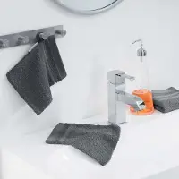 Wicotex Washand 15x21cm set 2 stuks kleur grijs 100%katoen