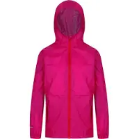 Regatta - Kid's Pack-It Jacket III - Regenjas 7-8 Years, roze/rood
