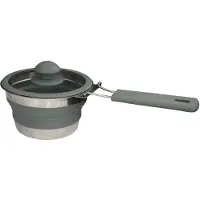 Eurotrail Pan met Deksel + Inklapgrip - Grey