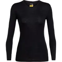 Icebreaker Ondershirt Womens 175 Everyday LS Crewe Black-XS