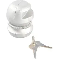 Proplus Compact Koppelingsslot Ø 50 mm – Voor caravan en aanhanger – Inclusief 2 sleutels – Zilver