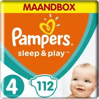Pampers - Sleep & Play - Maat 4 - Maandbox - 112 luiers