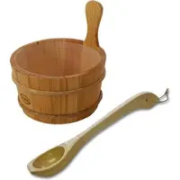 Saunia - Sauna emmer (met inzet bak) en lepel van hout
