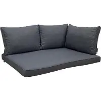 Madison - Loungekussen - Tuinkussen - Palletkussen - Rugkussen - 4-delig - 120 x 80cm - Panama Grijs