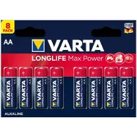 Varta Longlife Max Power AA 8-pack Batterijen