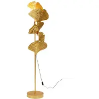 Kare Design vloerlamp Yuva, messing / goud, Woon-/ Eetkamer, metaal, Design, vloerlamp