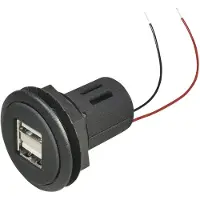 Pro Car Power USB Doppelsteckdose 12-24 V USB-aansluiting voor in de auto Stroombelasting (max.): 5 A Geschikt voor USB-A Stopcontact 12 V naar 5 V, 24 V naar 5
