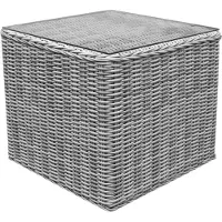 AVH-Collectie Toscane bijzettafel 50x50xH45 cm wit grijs