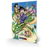 Pyramid Wooden Art - Dragon Ball Soaring Through the Sky 30x20cm