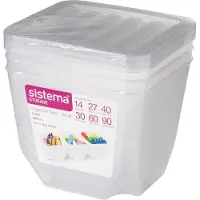 Sistema Storage Opbergdoos Met Deksel - Maat S - 1,3 L - Transparant